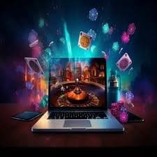 Mesin slot online dengan tema berwarna cerah dan animasi
